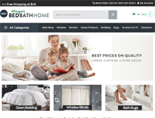 Tablet Screenshot of bedbathhome.com